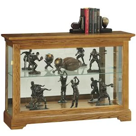 Short Curio Cabinet with 1 Glass Shelf